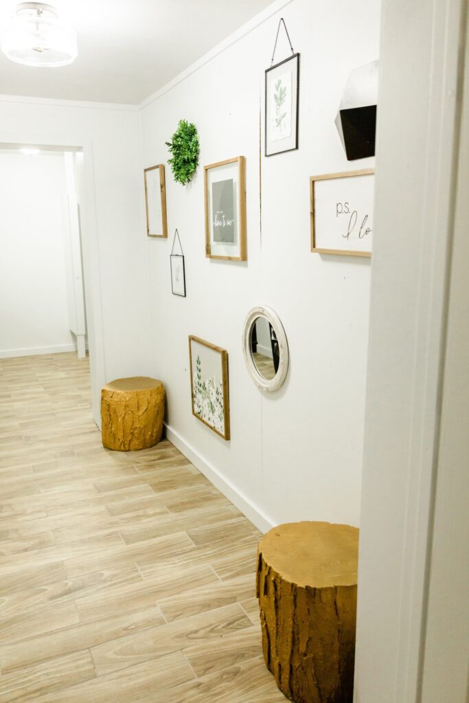 simple decor in wedding venue