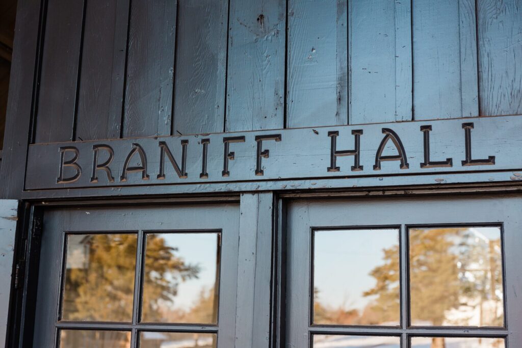 exterior of wedding reception hall